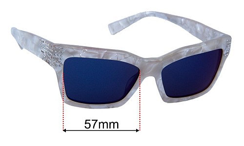 Alain Mikli Arlette Replacement Lenses 57mm wide 