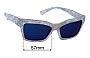 Sunglass Fix Replacement Lenses for Alain Mikli Arlette - 57mm Wide 
