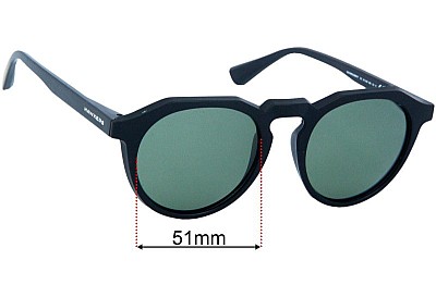 Hawkers Warwick Raw Lentes de Repuesto 51mm wide 