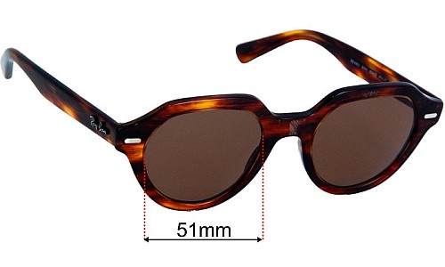 Ray-Ban RB4399 Gina Lentes de Repuesto 51mm wide 