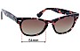 Sunglass Fix Replacement Lenses for Ray-Ban RB2201 Laramie - 54mm Wide 