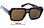 Sunglass Fix Replacement Lenses for Ray-Ban RB4408 Magellan - 54mm Wide 