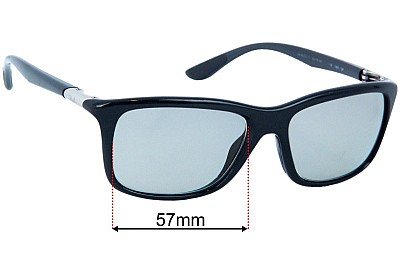Ray-Ban RB8352-F Verres de Remplacement 57mm wide 