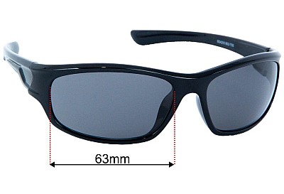 Blue Steel BS4205 Lentes de Repuesto 63mm wide 