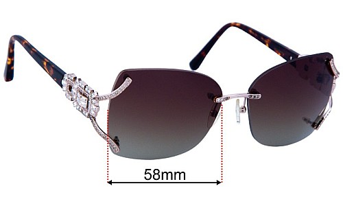 Caviar M6861 Lentes de Repuesto 60mm wide 