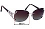 Sunglass Fix Lentes de Repuesto para Caviar M6861 - 58mm Wide 