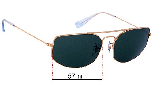 Ray-Ban RB3845 Explorer V Lentes de Repuesto 57mm wide 