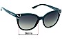 Sunglass Fix Lentes de Repuesto para Tory Burch TY9051 - 56mm Wide 