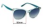 Sunglass Fix Replacement Lenses for Vogue VO5453-S - 53mm Wide 