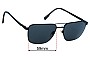 Sunglass Fix Ersatzgläser für Alex Perry AP Men Sun Rx 23 - 59mm Wide 