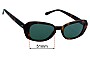 Sunglass Fix Lentes de Repuesto para Halcyon Lenny - 51mm Wide 
