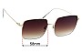 Sunglass Fix Replacement Lenses for Matt and Nat  Kaya - 58mm Wide 
