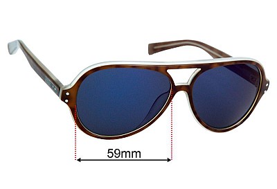 Nike EV0689 Vintage MDL Replacement Lenses 59mm wide 