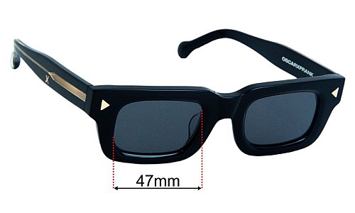 Oscar & Frank Craig Jones Replacement Lenses 47mm wide 