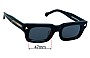 Sunglass Fix Replacement Lenses for Oscar & Frank Craig Jones - 47mm Wide 