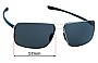 Sunglass Fix Lentes de Repuesto para Porsche P 8615 - 67mm Wide 
