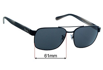 Ray-Ban RB3751-CH Verres de Remplacement 61mm wide 