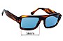 Sunglass Fix Replacement Lenses for Ray-Ban RB4454 Lukas - 56mm Wide 