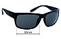 Sunglass Fix Replacement Lenses for Rip Curl Glide - 62mm Wide 
