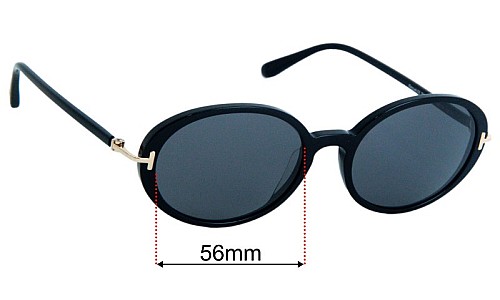 Tom Ford Raquel-02 TF922 Replacement Lenses 56mm wide 