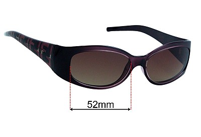 Fendi FS 301 Replacement Lenses 54mm wide 