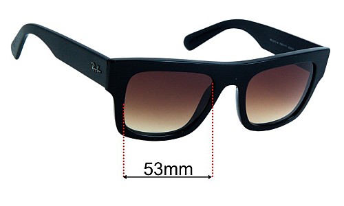 Ray-Ban RB2217-M Scuderia Ferrari Collection Replacement Lenses 53mm wide 