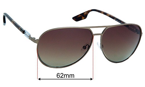 Alexander McQueen MCQ 0009/S Lentilles de Remplacement 62mm wide 
