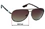 Sunglass Fix Verres de Remplacement pour Alexander McQueen MCQ 0009/S - 62mm Wide 