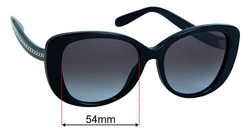 Coach HC8322 54mm Replacement Lenses by Sunglass Fix™ display picture 1