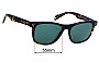 Sunglass Fix Verres de Remplacement pour Deus Ex Machina DEUS 11 - 55mm Wide 