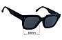 Sunglass Fix Lentes de Repuesto para Fendi FE 40078F - 54mm Wide 
