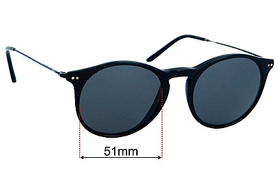 Giorgio Armani AN 8121 Lentes de Repuesto 51mm wide 