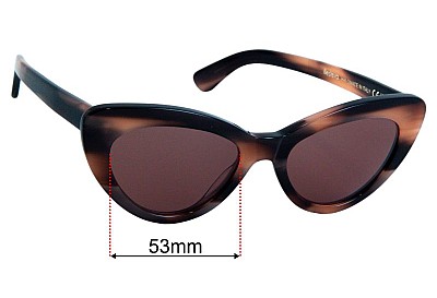 Illesteva  Pamela Lentes de Repuesto 53mm wide 