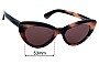 Sunglass Fix Replacement Lenses for Illesteva  Pamela - 53mm Wide 