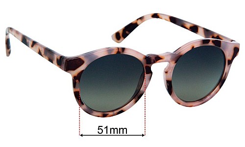 J.Crew G6030  Lentes de Repuesto 51mm wide 
