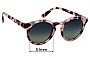 Sunglass Fix Lentes de Repuesto para J.Crew G6030 - 51mm Wide 