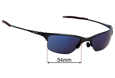 Oakley Half Wire 1.0 Verres de Remplacement 54mm wide 