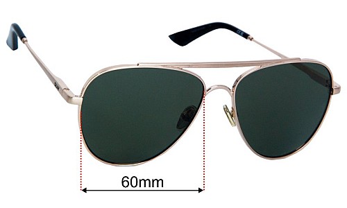 Quay Free Fall  Replacement Lenses 60mm wide 