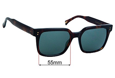 Raen West Replacement Lenses 55mm wide 