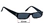 Sunglass Fix Replacement Lenses for Polo 1 - 53mm Wide 