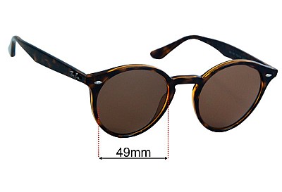 Ray-Ban RB2180 Verres de Remplacement 49mm wide 