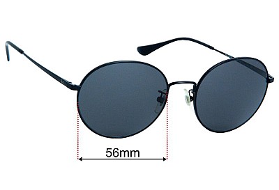 Ray-Ban RB3612D Verres de Remplacement 56mm wide 
