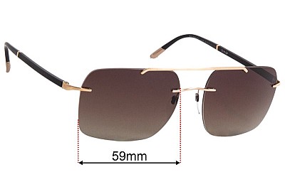 Silhouette Sun C-2 8708 Lentes de Repuesto 59mm wide 