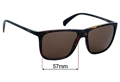 Sunglass Hut HU 2004 Lentes de Repuesto 57mm wide 