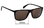 Sunglass Fix Replacement Lenses for Sunglass Hut HU 2004 - 57mm Wide 