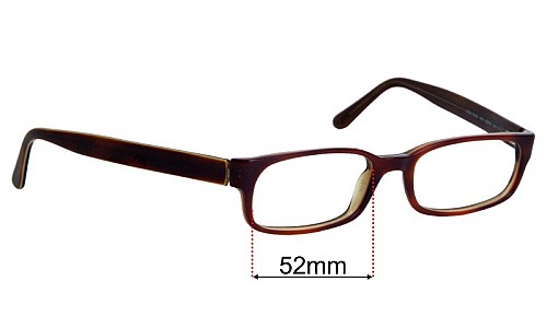Versace MOD 3008 Replacement Lenses 52mm wide 