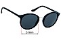 Sunglass Fix Replacement Lenses for Vogue VO5166-S - 51mm Wide 