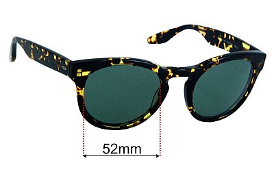 Barton Perreira Reece Replacement Lenses 52mm wide 