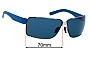 Sunglass Fix Ersatzgläser für Porsche P 8580 - 70mm Wide 