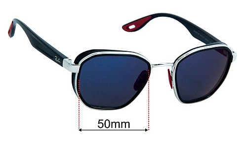 Ray-Ban RB3674-M Scuderia Ferrari Collection Lentilles de Remplacement 50mm wide 
